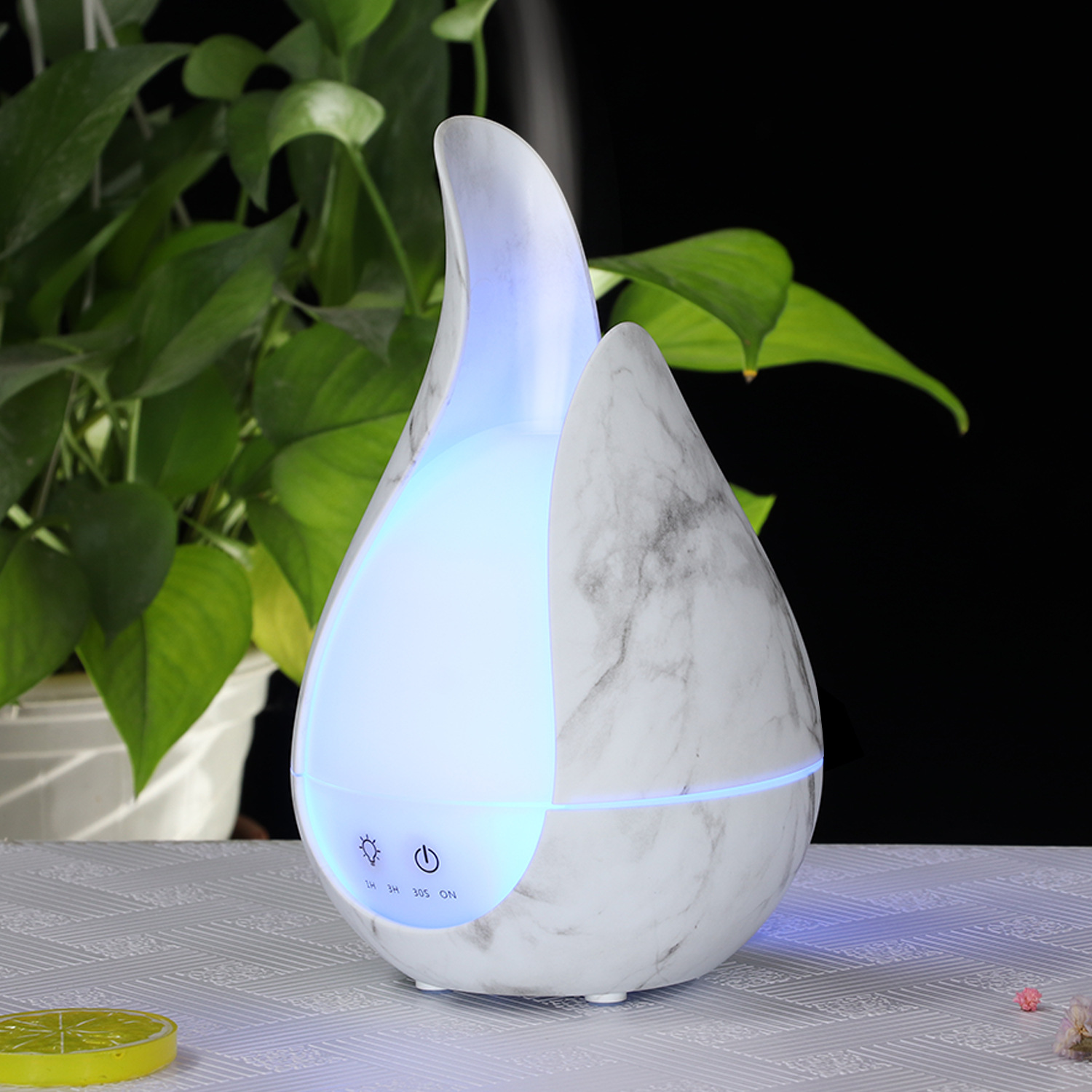 Marble Essential Oil Aroma Diffuser 200ml Aromatherapy Fragrance lamp Cool Mist