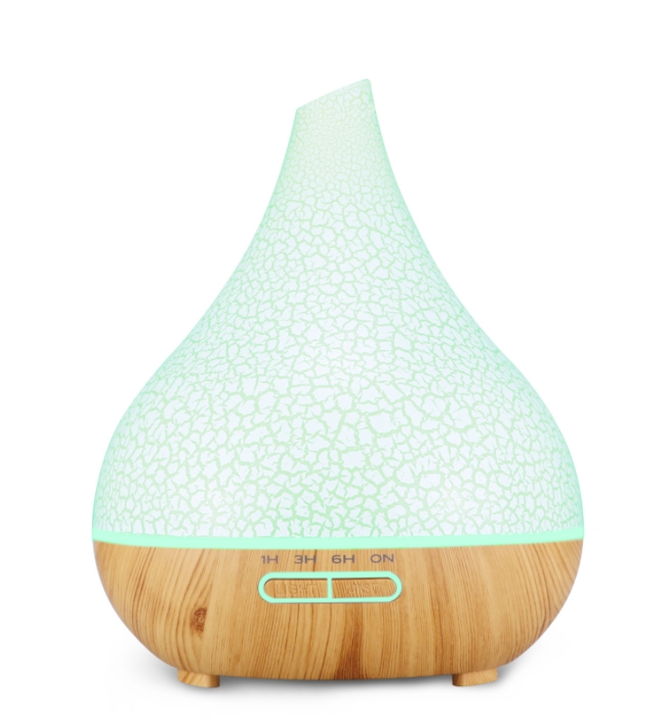 400ml Cracked Shell Timing Home Humidifier 7 Color LED Ultrasonic Aroma Diffuser