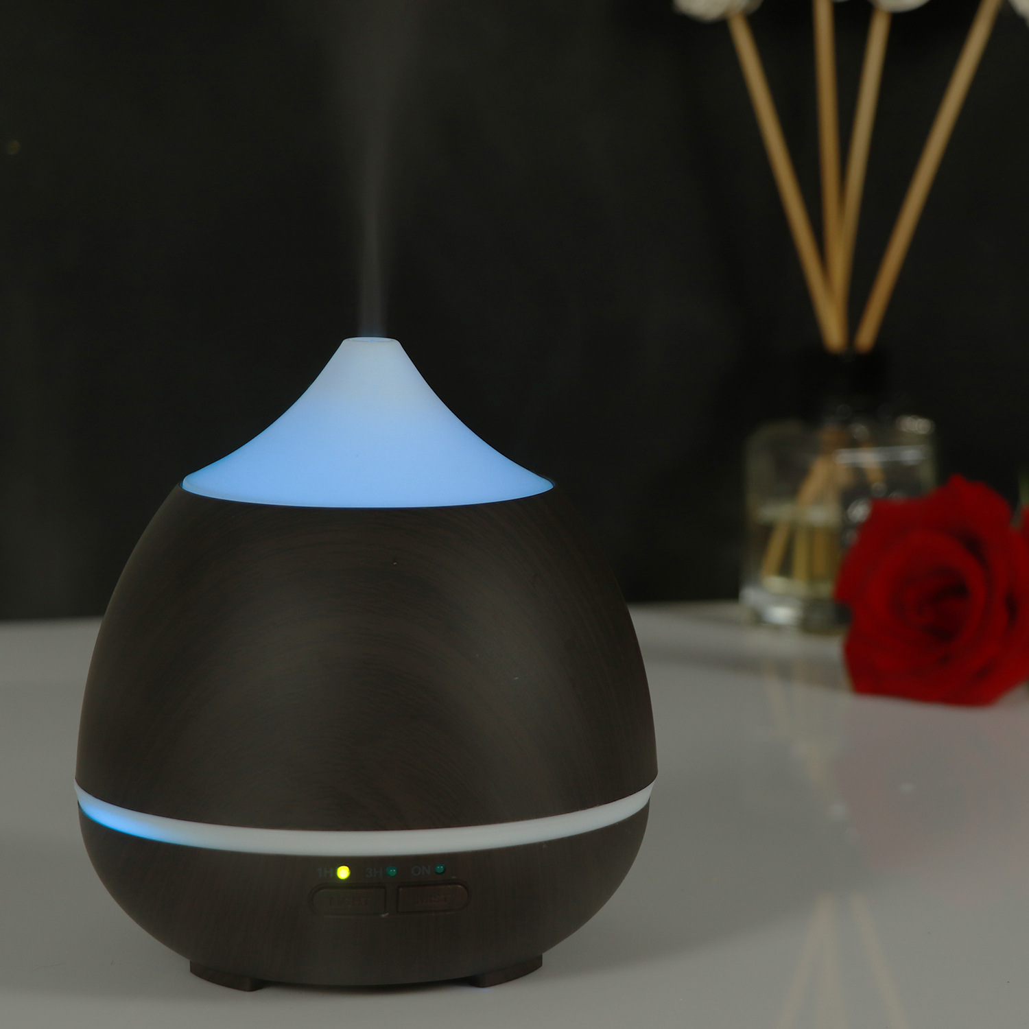 LED Essential Oil Diffuser Ultrasonic Aroma Diffuser Cool Mist 250ml Humidifier